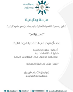 مدير برامج